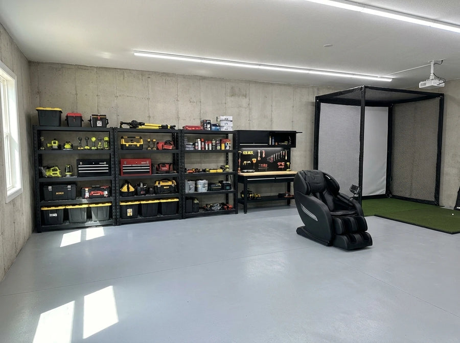 Garage equipment in a working lifestyle setting