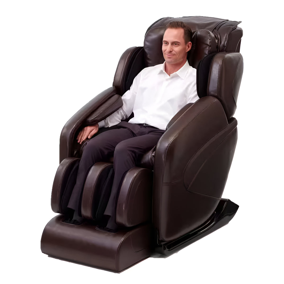 Jin Espresso Synthetic Leather SL Track Massage Chair — product view 4